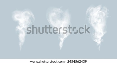 White vector smoke, cloudy, fog background PNG effect. Fog or smoke isolated on transparent background with overlay effect. Vector	
