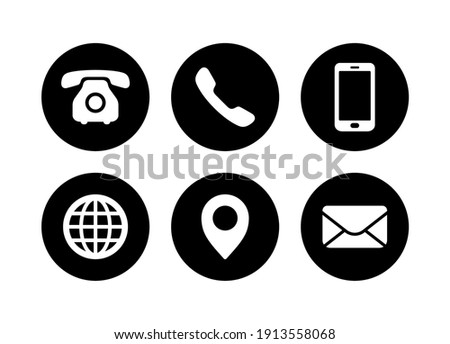 Phone icon, Contact symbol, Communication icon vector illustration.