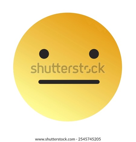 Emoji or Emoticon Gradient Art Vector