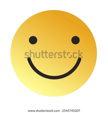 Emoji or Emoticon Gradient Art Vector