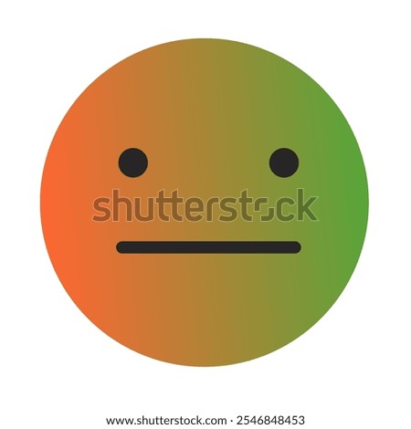 Emoji or Emoticon Gradient Art Vector