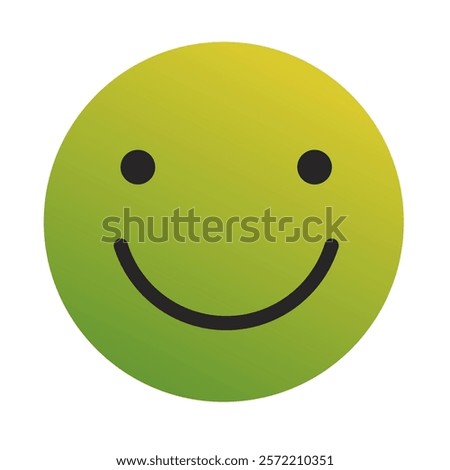 Emoji or Emoticon Gradient Art Vector