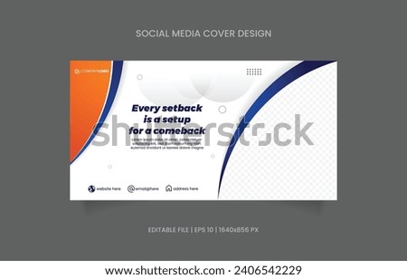 business banner promotion social media.