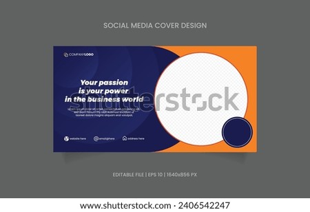 abstract background banner social media cover design. template image space.