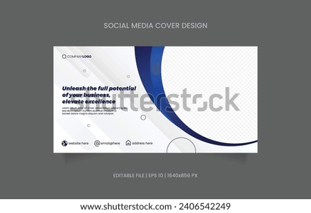 template cover social media banner image space easy to edit.