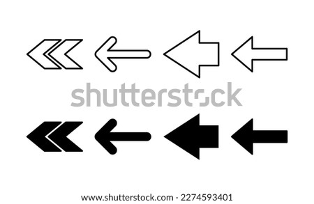 Arrow icon vector for web and mobile app. Arrow sign and symbol for web design.