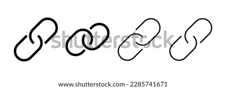 Link icon vector for web and mobile app. Hyperlink chain sign and symbol