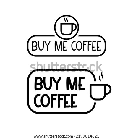 Buy me a coffee donation banner design template