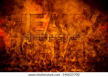 Heavy metal fire background and banner great for your website or printed material.