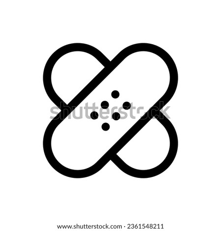 Bandage icon in trendy flat style isolated on white background. Bandage silhouette symbol for your website design, logo, app, UI. Vector illustration, EPS10.