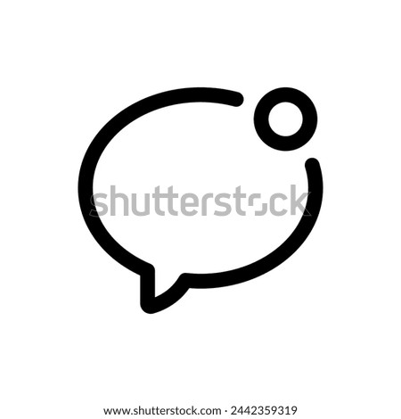 New Chat icon in trendy outline style isolated on white background. New Chat silhouette symbol for your website design, logo, app, UI. Vector illustration, EPS10.