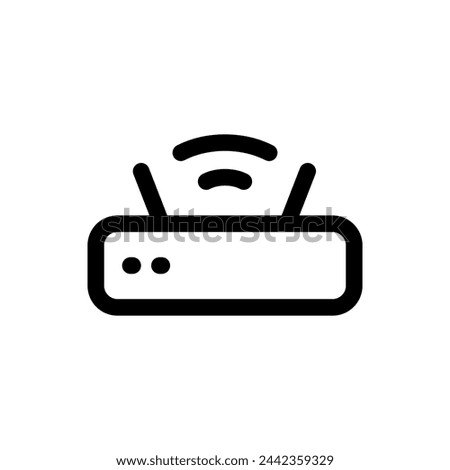 Wifi Router icon in trendy outline style isolated on white background. Wifi Router silhouette symbol for your website design, logo, app, UI. Vector illustration, EPS10.