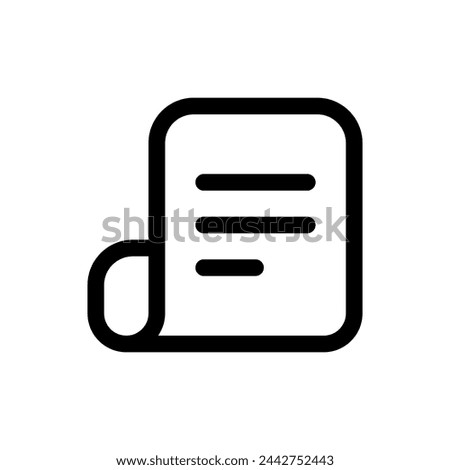 Article icon in trendy outline style isolated on white background. Article silhouette symbol for your website design, logo, app, UI. Vector illustration, EPS10.