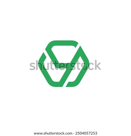 Hexagon Letter Y logo design vector template