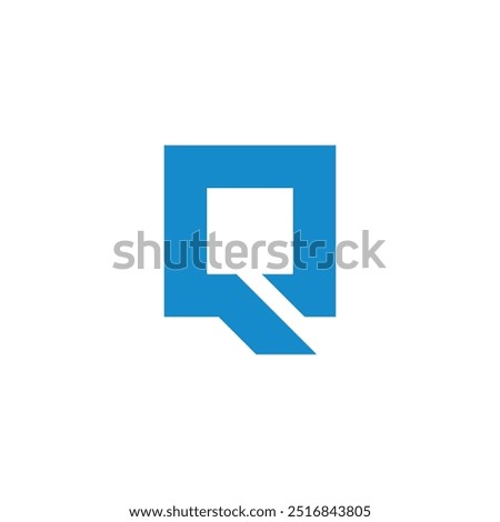 Square Letter Q logo design vector template