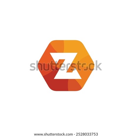 Letter Z Hexagon Logo design vector template