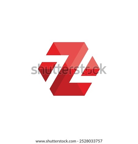 Letter Z Hexagon Logo design vector template