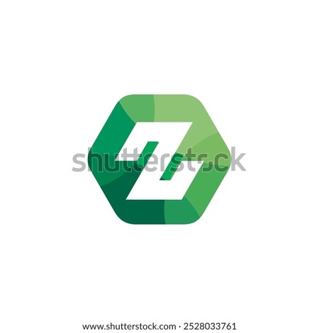 Letter Z Hexagon Logo design vector template