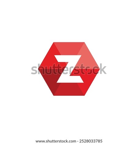 Letter Z Hexagon Logo design vector template