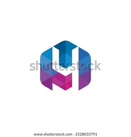 Letter Y Hexagon Logo design vector template