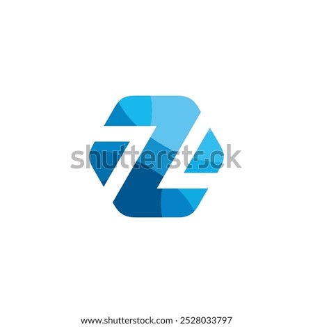 Letter Z Hexagon Logo design vector template