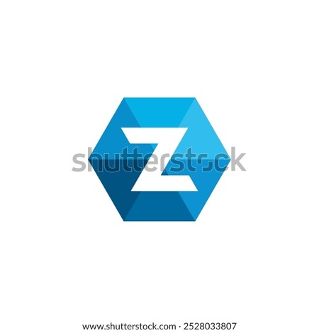 Letter Z Hexagon Logo design vector template