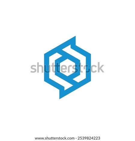 Hexagon Synergy Logo design vector template