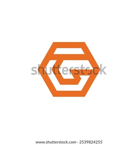 Hexagon Letter G Logo design vector template