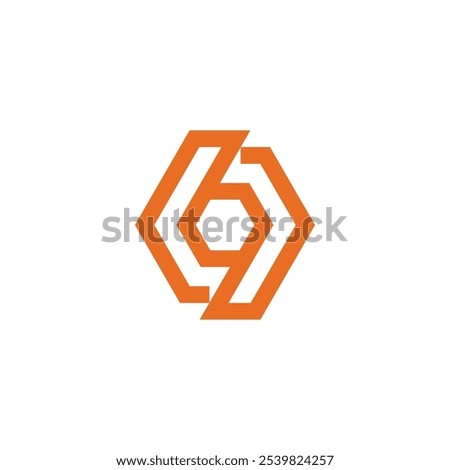 Hexagon Synergy Logo design vector template