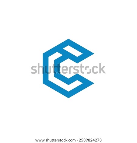 Hexagon Letter C Logo design vector template