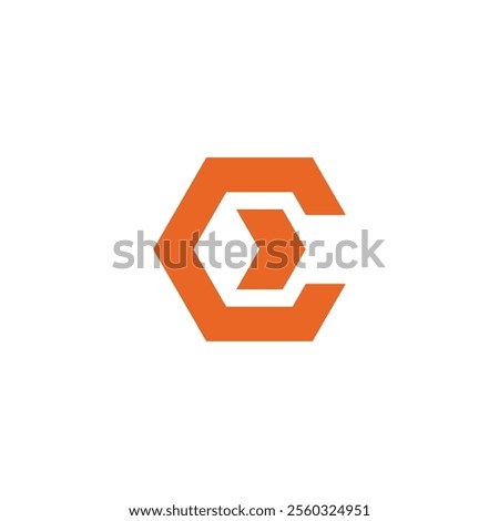 Hexagon Letter C Logo design vector template