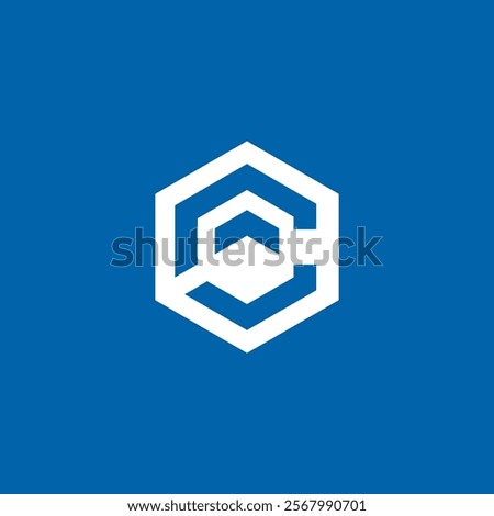 Abstract Hexagon Letter C Logo design vector template