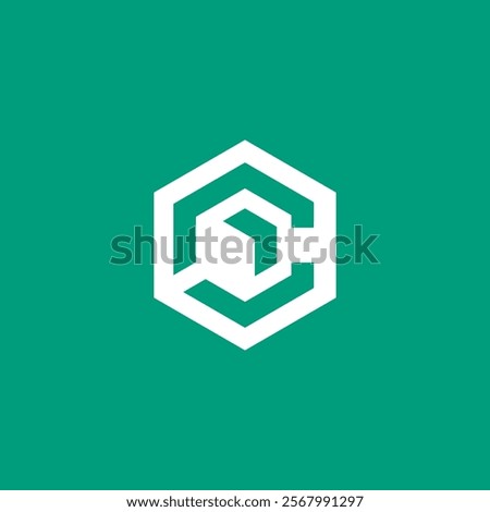 Abstract Hexagon Letter C Logo design vector template