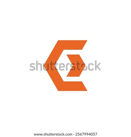 Abstract Hexagon Letter C Logo design vector template