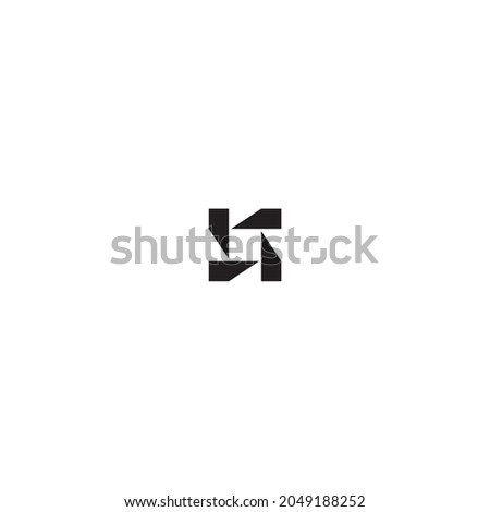
letters k, s and o simple symbol logo vector