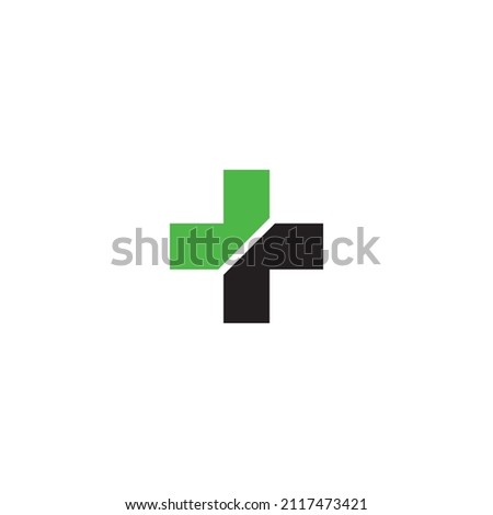 
letter V and r plus simple symbol logo vector
