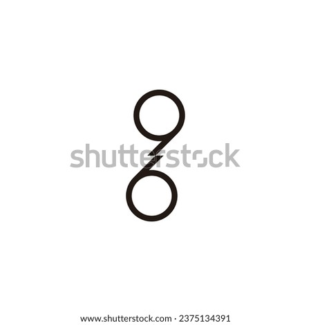 Number 9 and 6 cool geometric symbol simple logo vector