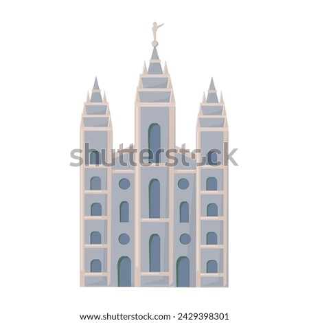 Lds temple icon clipart avatar logotype isolated vector illustration