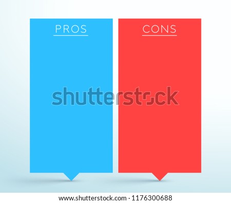 Pros and Cons 2 List Banners Infographic Template