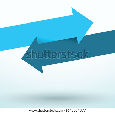Arrows Switch Over Pointing Directions Title Space Vector