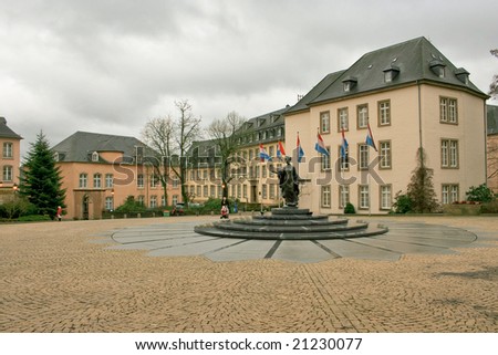 old town of Luxembourg in the heart of western Europe