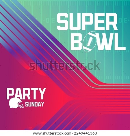 Super Bowl tournament february American football bowl tournament Football field football in Arizona party invitation