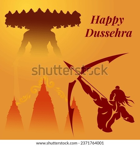 Happy Dussehra Festival of true Traditional festival Hand drawn illustration, creative design, card  