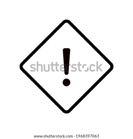 vector illustration of high priority symbol with line and gradation effects