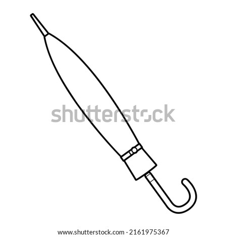 umbrella line vector illustration,isolated on white background,top view