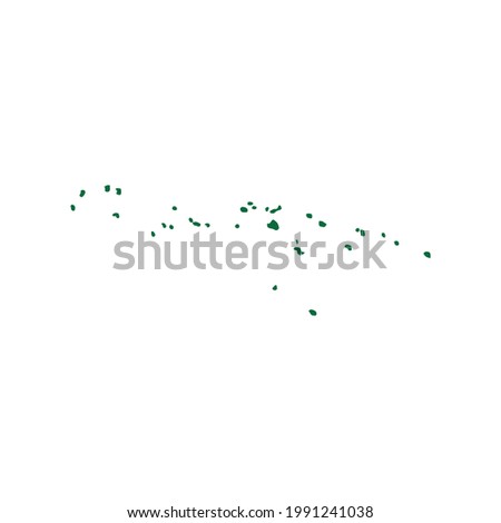 Micronesia Map. Federated States of Micronesia Map. Micronesia map vector illustration