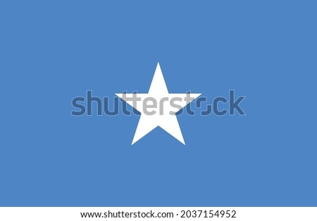Somalia flag vector. National flag of Somalia illustration