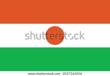 Niger flag vector. National flag of Niger illustration