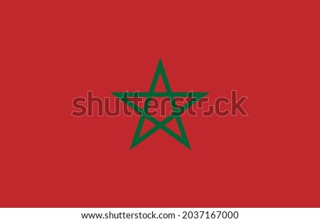 Morocco flag vector. National flag of Morocco illustration