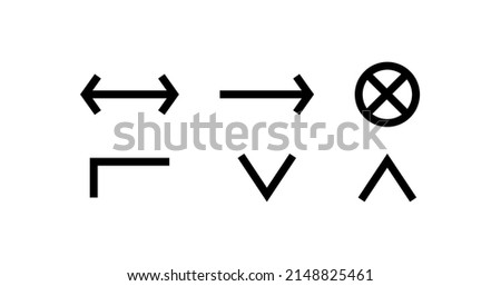 Set of logical operators symbols. Logical operators icons set vector